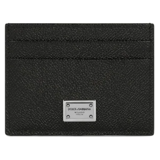 Dolce & Gabbana Dolce & Gabbana - Black Leather Wallet - Dolce & Gabbana Exclusive Luxury Collection - Avvenice