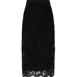 Dolce & Gabbana Dolce & Gabbana - Black Stretch Silk Midi Skirt - Dolce & Gabbana Exclusive Luxury Collection - Avvenice
