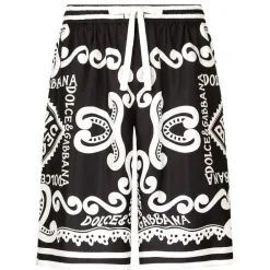 Dolce & Gabbana Dolce & Gabbana - Black and White Shorts - Dolce & Gabbana Exclusive Luxury Collection - Avvenice