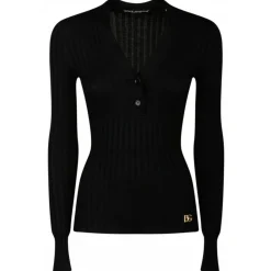Dolce & Gabbana Dolce & Gabbana - Black Wool Sweater - Dolce & Gabbana Exclusive Luxury Collection - Avvenice