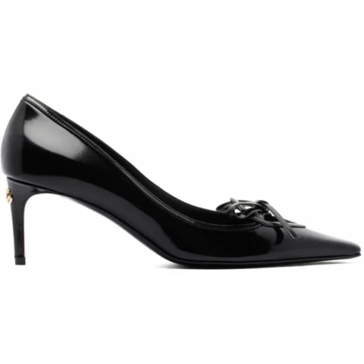 Dolce & Gabbana Dolce & Gabbana - Black Ribbon Tie Pumps - Dolce & Gabbana Exclusive Luxury Collection - Avvenice
