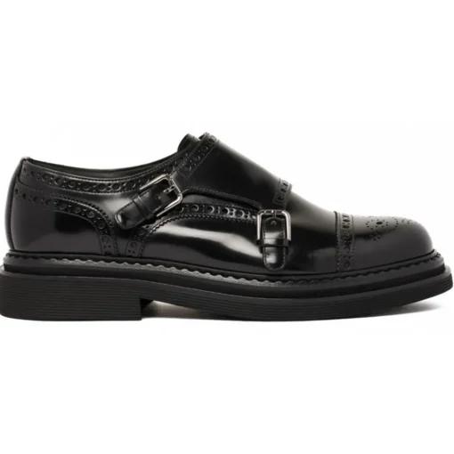 Dolce & Gabbana Dolce & Gabbana - Black Monk Shoes - Dolce & Gabbana Exclusive Luxury Collection - Avvenice