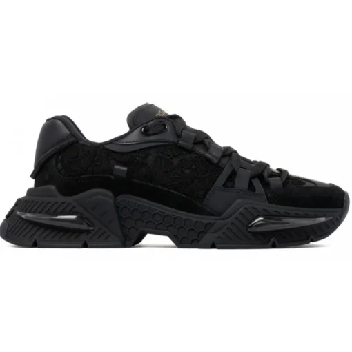 Dolce & Gabbana Dolce & Gabbana - Black Airmaster Sneakers - Dolce & Gabbana Exclusive Luxury Collection - Avvenice