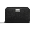 Dolce & Gabbana Dolce & Gabbana - Black Calf Leather Logo Plaque Wallet - Dolce & Gabbana Exclusive Luxury Collection - Avvenice^ Wallets