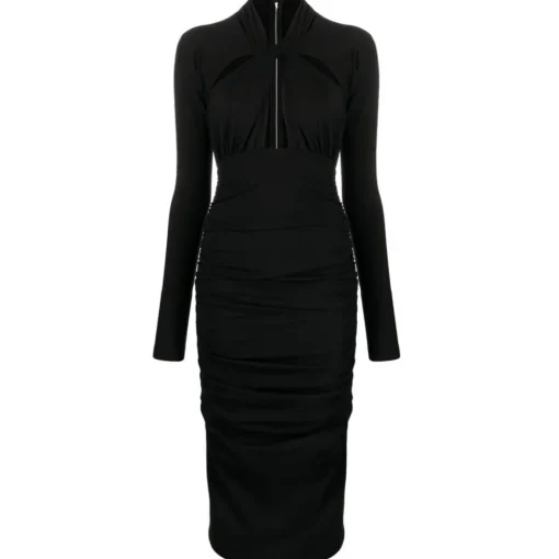 Dolce & Gabbana Dolce & Gabbana - Black Sheath Midi Dress - Dolce & Gabbana Exclusive Luxury Collection - Avvenice^ Dresses