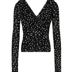 Dolce & Gabbana Dolce & Gabbana - Black Polka-Dot Top - Dolce & Gabbana Exclusive Luxury Collection - Avvenice^ Tops