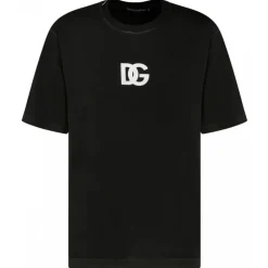 Dolce & Gabbana Dolce & Gabbana - Black Cotton Logo Print T-Shirt - Dolce & Gabbana Exclusive Luxury Collection - Avvenice^ T-shirt