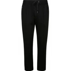 Dolce & Gabbana Dolce & Gabbana - Black Cotton Tapered Trousers - Dolce & Gabbana Exclusive Luxury Collection - Avvenice^ Trousers