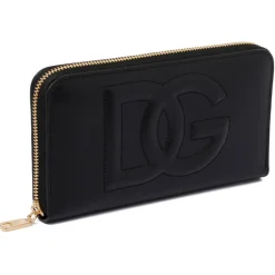 Dolce & Gabbana Dolce & Gabbana - Black Leather Wallet - Dolce & Gabbana Exclusive Luxury Collection - Avvenice