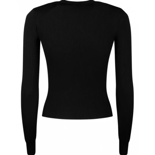 Dolce & Gabbana Dolce & Gabbana - Black DG Details Sweater - Dolce & Gabbana Exclusive Luxury Collection - Avvenice