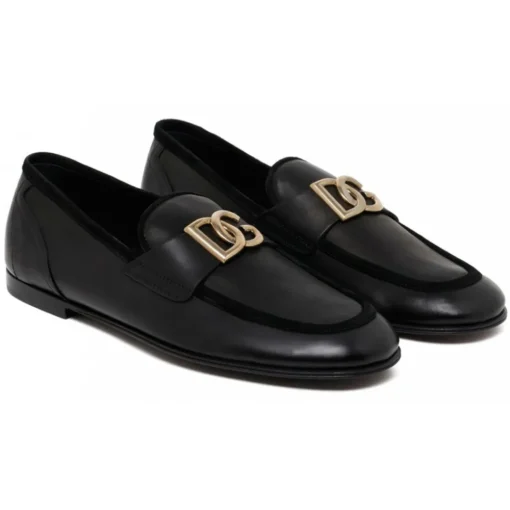Dolce & Gabbana Dolce & Gabbana - Black Ariosto Slippers - Dolce & Gabbana Exclusive Luxury Collection - Avvenice