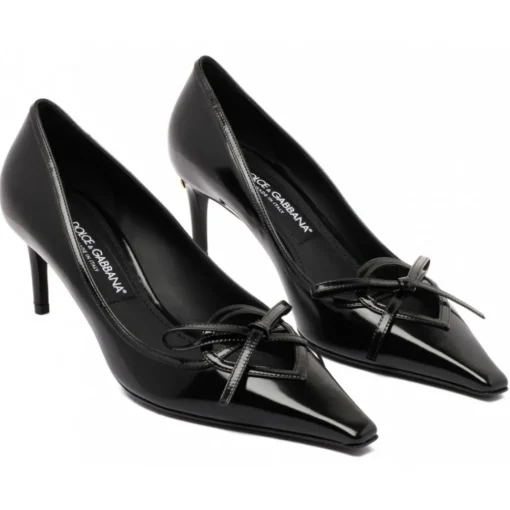 Dolce & Gabbana Dolce & Gabbana - Black Ribbon Tie Pumps - Dolce & Gabbana Exclusive Luxury Collection - Avvenice