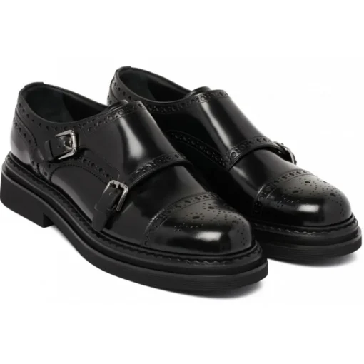 Dolce & Gabbana Dolce & Gabbana - Black Monk Shoes - Dolce & Gabbana Exclusive Luxury Collection - Avvenice