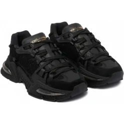 Dolce & Gabbana Dolce & Gabbana - Black Airmaster Sneakers - Dolce & Gabbana Exclusive Luxury Collection - Avvenice