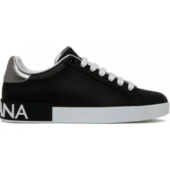 Dolce & Gabbana Dolce & Gabbana - Black Portofino Sneakers - Dolce & Gabbana Exclusive Luxury Collection - Avvenice