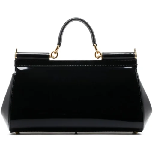 Dolce & Gabbana Dolce & Gabbana - Black Calf Leather Medium Sicily Shoulder Bag - Dolce & Gabbana Exclusive Luxury Collection - Avvenice^ Bags