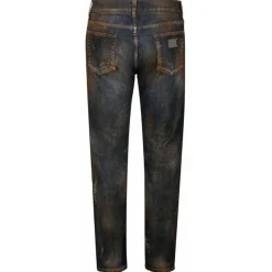 Dolce & Gabbana Dolce & Gabbana - Black Cotton Bleached Effect Jeans - Dolce & Gabbana Exclusive Luxury Collection - Avvenice^ Trousers