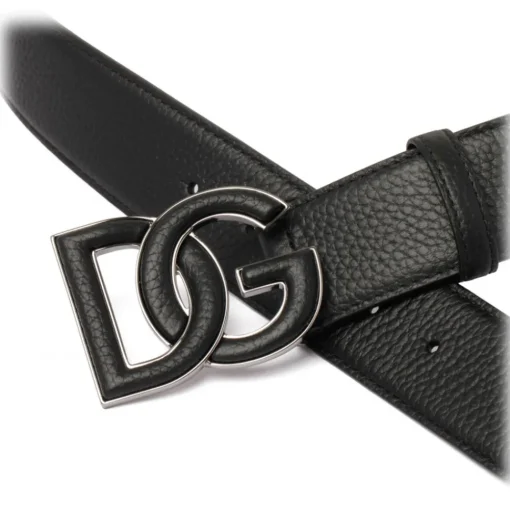 Dolce & Gabbana Dolce & Gabbana - Black Deer Print Belt - Dolce & Gabbana Exclusive Luxury Collection - Avvenice