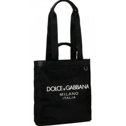 Dolce & Gabbana Dolce & Gabbana - Black Shopping Tote Bag - Dolce & Gabbana Exclusive Luxury Collection - Avvenice