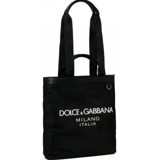 Dolce & Gabbana Dolce & Gabbana - Black Shopping Tote Bag - Dolce & Gabbana Exclusive Luxury Collection - Avvenice