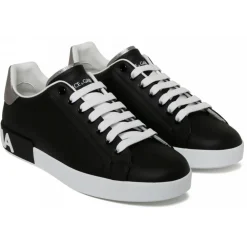Dolce & Gabbana Dolce & Gabbana - Black Portofino Sneakers - Dolce & Gabbana Exclusive Luxury Collection - Avvenice