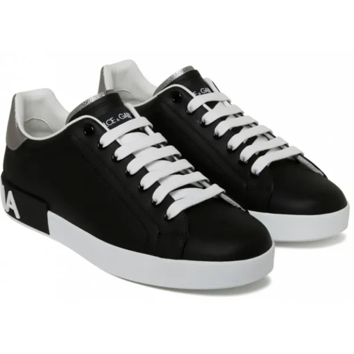 Dolce & Gabbana Dolce & Gabbana - Black Portofino Sneakers - Dolce & Gabbana Exclusive Luxury Collection - Avvenice