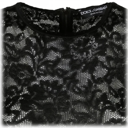 Dolce & Gabbana Dolce & Gabbana - Black Lace Mini Dress - Dolce & Gabbana Exclusive Luxury Collection - Avvenice^ Dresses