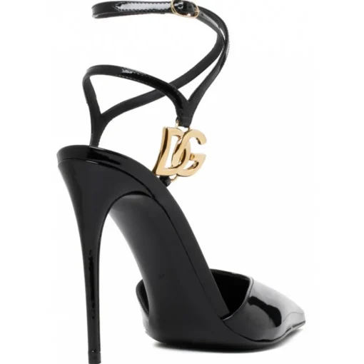 Dolce & Gabbana Dolce & Gabbana - Black DG Logo Slingbacks - Dolce & Gabbana Exclusive Luxury Collection - Avvenice^ Shoes