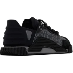 Dolce & Gabbana Dolce & Gabbana - Black and Grey Calf Leather NS1 Sneakers - Dolce & Gabbana Exclusive Luxury Collection - Avvenice^ Shoes