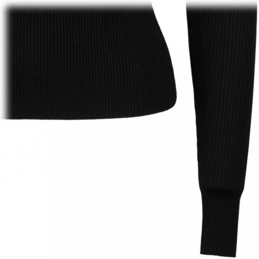 Dolce & Gabbana Dolce & Gabbana - Black DG Details Sweater - Dolce & Gabbana Exclusive Luxury Collection - Avvenice