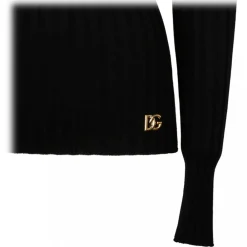Dolce & Gabbana Dolce & Gabbana - Black Wool Sweater - Dolce & Gabbana Exclusive Luxury Collection - Avvenice