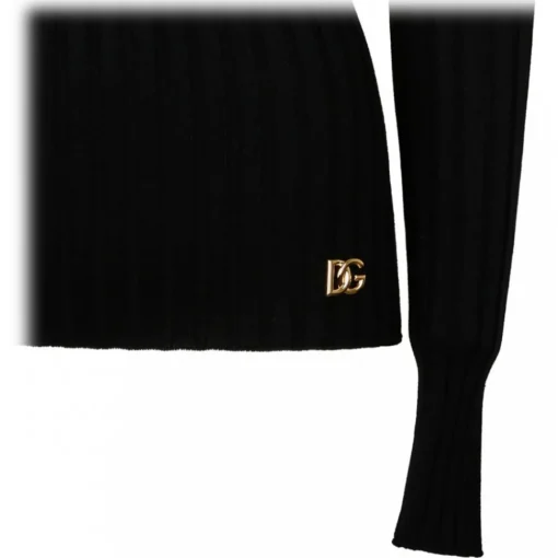 Dolce & Gabbana Dolce & Gabbana - Black Wool Sweater - Dolce & Gabbana Exclusive Luxury Collection - Avvenice