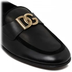 Dolce & Gabbana Dolce & Gabbana - Black Ariosto Slippers - Dolce & Gabbana Exclusive Luxury Collection - Avvenice