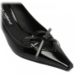 Dolce & Gabbana Dolce & Gabbana - Black Ribbon Tie Pumps - Dolce & Gabbana Exclusive Luxury Collection - Avvenice