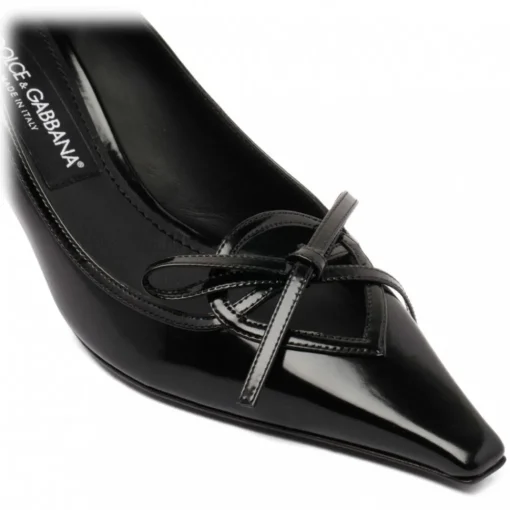 Dolce & Gabbana Dolce & Gabbana - Black Ribbon Tie Pumps - Dolce & Gabbana Exclusive Luxury Collection - Avvenice