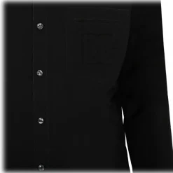 Dolce & Gabbana Dolce & Gabbana - Black Cotton Martini Shirt - Dolce & Gabbana Exclusive Luxury Collection - Avvenice^ Shirts