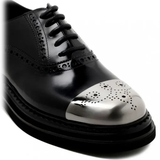Dolce & Gabbana Dolce & Gabbana - Black Francesina Derby Shoes - Dolce & Gabbana Exclusive Luxury Collection - Avvenice^ Shoes