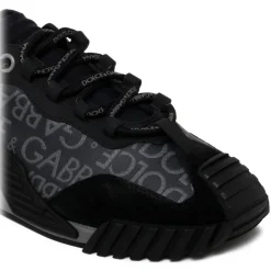 Dolce & Gabbana Dolce & Gabbana - Black and Grey Calf Leather NS1 Sneakers - Dolce & Gabbana Exclusive Luxury Collection - Avvenice^ Shoes