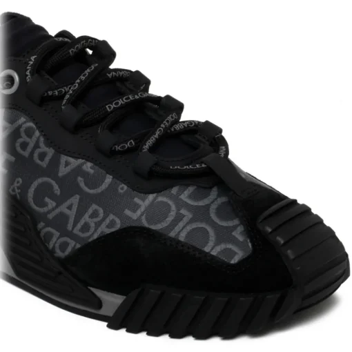Dolce & Gabbana Dolce & Gabbana - Black and Grey Calf Leather NS1 Sneakers - Dolce & Gabbana Exclusive Luxury Collection - Avvenice^ Shoes