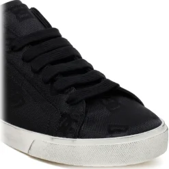 Dolce & Gabbana Dolce & Gabbana - Black Cordura Portofino Vintage Sneakers - Dolce & Gabbana Exclusive Luxury Collection - Avvenice^ Shoes