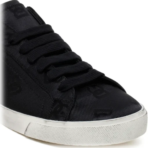 Dolce & Gabbana Dolce & Gabbana - Black Cordura Portofino Vintage Sneakers - Dolce & Gabbana Exclusive Luxury Collection - Avvenice^ Shoes