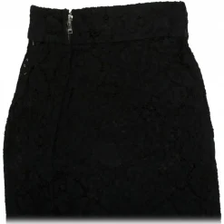 Dolce & Gabbana Dolce & Gabbana - Black Stretch Silk Midi Skirt - Dolce & Gabbana Exclusive Luxury Collection - Avvenice