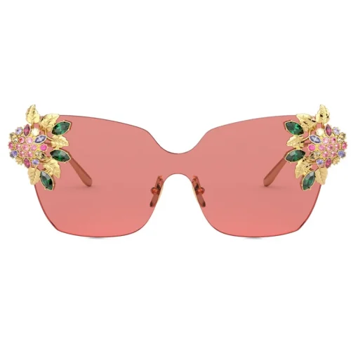 Dolce & Gabbana Eyewear Dolce & Gabbana - Blooming Sunglasses - Red Gold - Dolce & Gabbana Eyewear - Avvenice^ Sunglasses & Eyewear