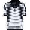 Dolce & Gabbana Dolce & Gabbana - Blue and White Striped Polo Shirt - Dolce & Gabbana Exclusive Luxury Collection - Avvenice^ T-shirt