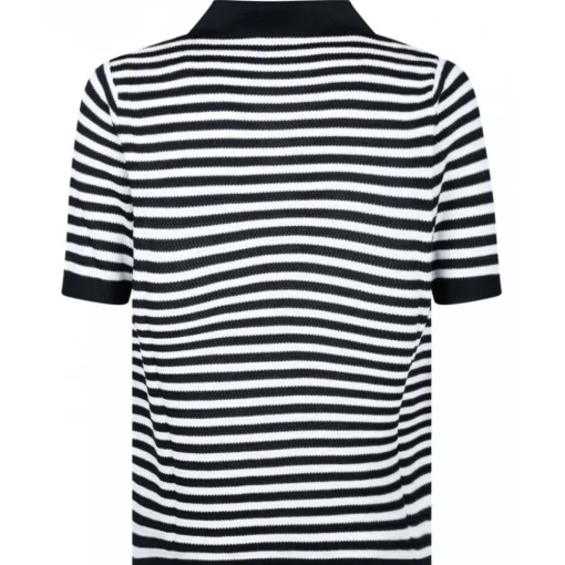 Dolce & Gabbana Dolce & Gabbana - Blue and White Striped Polo Shirt - Dolce & Gabbana Exclusive Luxury Collection - Avvenice^ T-shirt