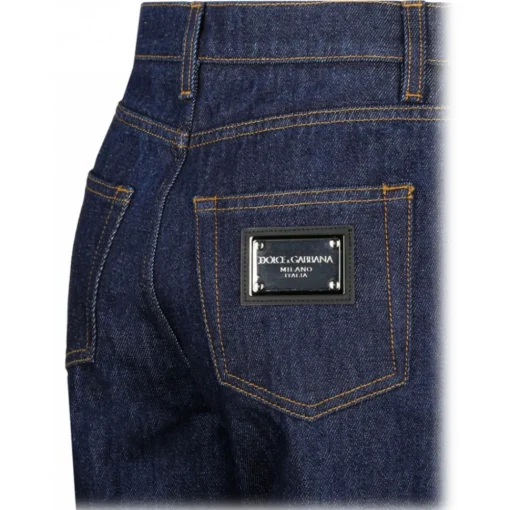 Dolce & Gabbana Dolce & Gabbana - Blue Denim Flare Jeans - Dolce & Gabbana Exclusive Luxury Collection - Avvenice^ Trousers