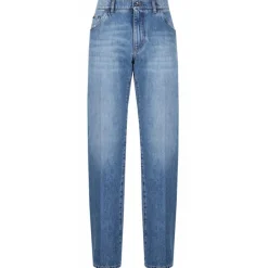 Dolce & Gabbana Dolce & Gabbana - Blue Mid Rise Jeans - Dolce & Gabbana Exclusive Luxury Collection - Avvenice