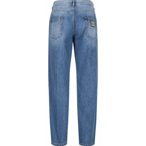 Dolce & Gabbana Dolce & Gabbana - Blue Mid Rise Jeans - Dolce & Gabbana Exclusive Luxury Collection - Avvenice