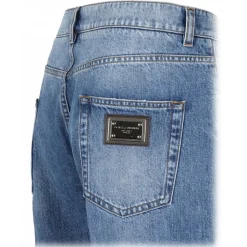 Dolce & Gabbana Dolce & Gabbana - Blue Mid Rise Jeans - Dolce & Gabbana Exclusive Luxury Collection - Avvenice