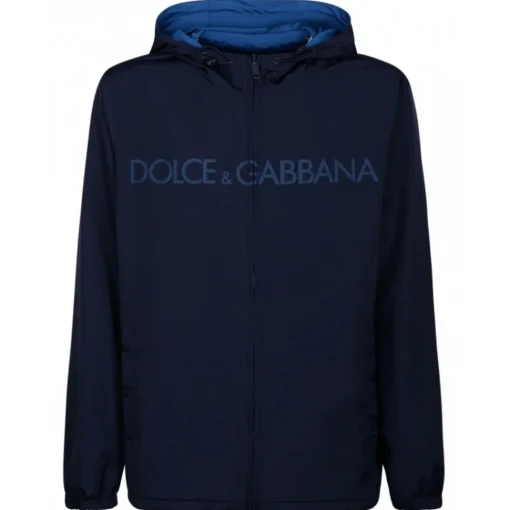 Dolce & Gabbana Dolce & Gabbana - Blue Reversible Jacket - Dolce & Gabbana Exclusive Luxury Collection - Avvenice^ Jackets